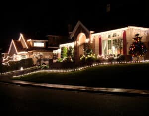 christmas light installation Buzzards Bay, MA